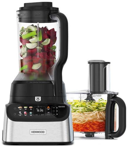 Kenwood MultiPro OneTouch food processor, 1000W, 3L, Black, with stainless steel and built-in scales