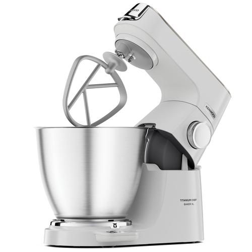 Kenwood Titanium Chef Baker XL Kitchen Machine KVL65.001WH (white, 1,200 watts, integrated scale)