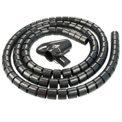 Lindy Spiral cable 40581 (black, 5 meters, Ø 25mm)