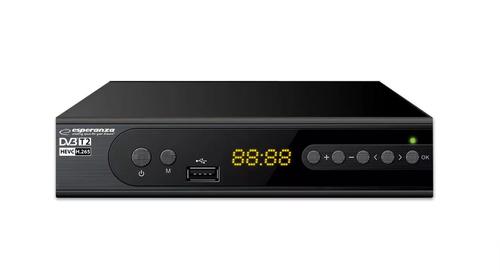 Esperanza EV106R TV Set-Top Box, Cable, Black