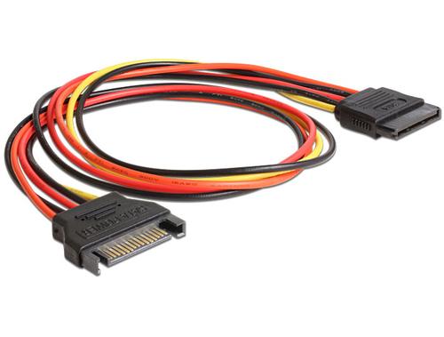 Delock Power SATA 15 Pin to SATA 15 Pin Extension Cable (50cm)