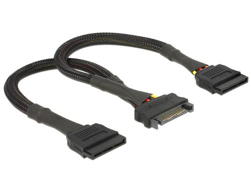 Delock SATA cable 15pin - 2x