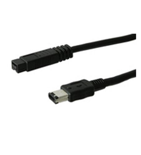 Goobay IEEE 1394b 9P/6P 1.8m FIRE WIRE Black