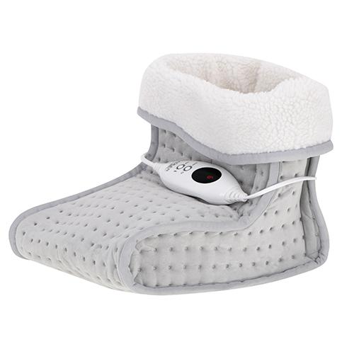 Adler AD 7432 electric blanket Electric heated wrap 100 W Grey, White Plush, Synthetic wool