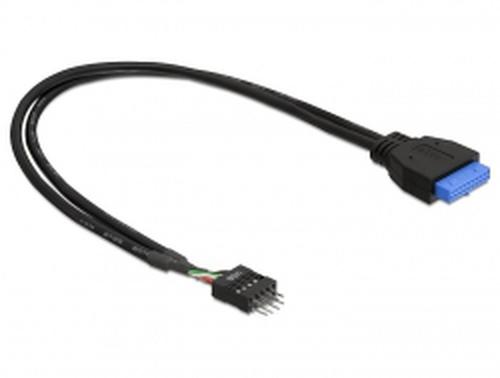 Delock USB3.0 Cable Pinheader 19pin - 8pin Bu/St 0.3