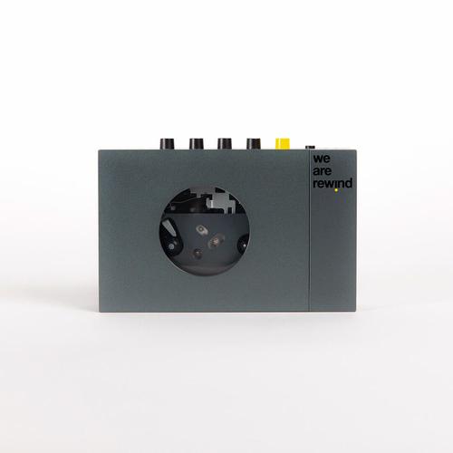 WE ARE REWIND Portable cassette player, 1 deck, grey