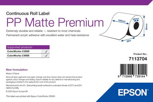 EPSON PP Matte Label Premium, Continuous