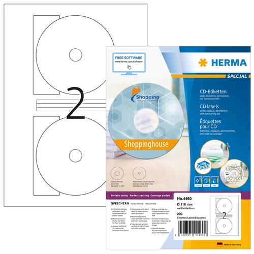 Herma CD Labels. Maxi A4 white