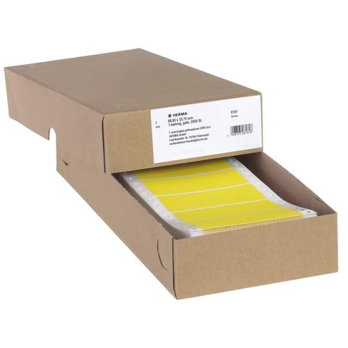 Herma Computer labels yellow 88.9x35.7 mm paper 2000 pcs.