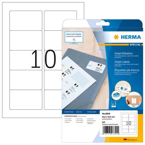 Herma Inkjet labels A4 white 83