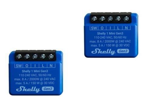 Shelly 1 Mini Gen3 1 MINI GEN3 X2