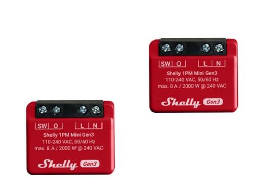 Shelly 1PM Mini Gen3 1PM MINI GEN3 X2
