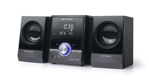 Muse M-38 BT Home Audio Micro System, 10 W, Black