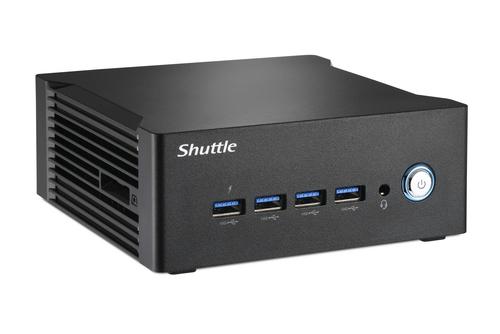 SHUTTLE Nano PC NA10H7, AMD Ryzen™ 7 8845HS APU, Radeon 780M, 2xHDMI, 2xUSB-C 4.0 (DP), 2x2.5Gbit LAN, 24/7 continuous operation, incl. VESA