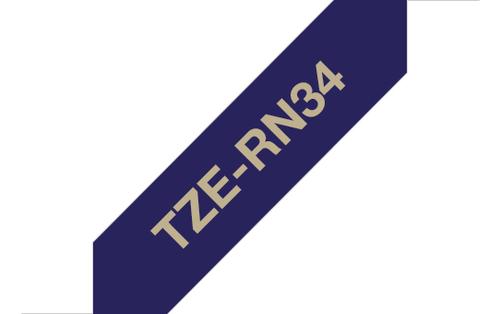 Brother TZE-RN34 label-making tape Gold on