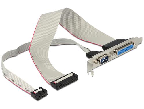 Delock Slot strip 1x D-Sub25 + 1x D-Sub9