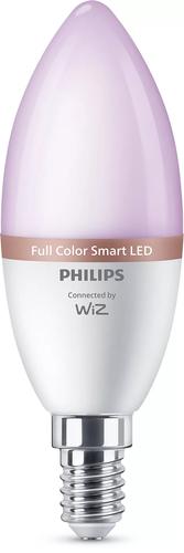 Philips by Signify Philips Smart LED RGB C37 Bulb, E14 Base, 470 lm, 3-Pack