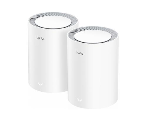 Cudy M3000 2-PACK mesh Wi-Fi system Dual-band (2.4 GHz / 5 GHz) Wi-Fi 6 (802.11ax) Grey, White 1 Internal