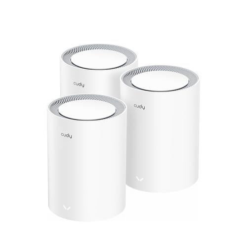 Cudy M3000 3-PACK mesh Wi-Fi system Dual-band (2.4 GHz / 5 GHz) Wi-Fi 6 (802.11ax) Grey, White 1 Internal