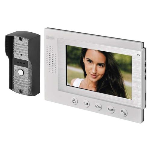 EMOS H2017 video intercom system, 17.8 cm (7 in), White