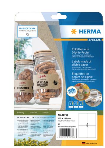 Herma Silphie Labels A4 20 Sheets 105x148