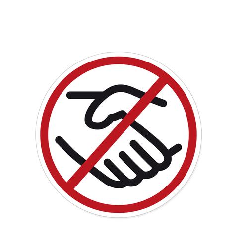 Herma Handshake warning labels black/red/white 20 pieces.