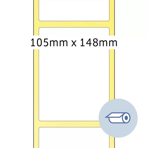 Herma White roll labels, 105x148.5 mm, matte paper, 1000 pieces.