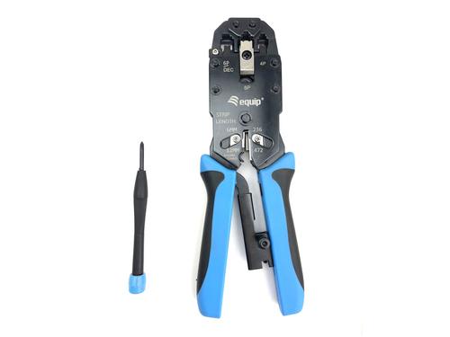 Equip Crimping tool 4P/2C-8P/8C/DEC/RJ45/RJ12/RJ11 blue