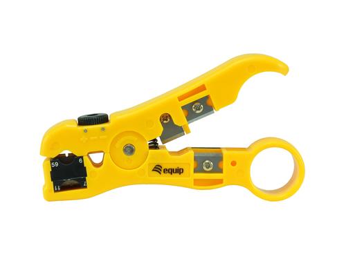 Equip Universal stripping tool round/flat/coaxial yellow