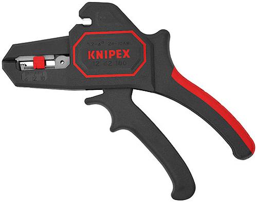 Knipex Automatic insulation stripping pliers 12 62 180 (black/red, integrated wire cutter)