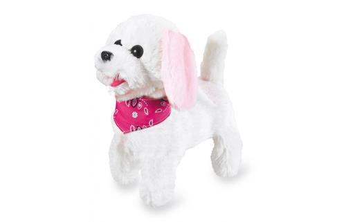 Jamara Plush Dog Trixi RC White/Pink 27MHz