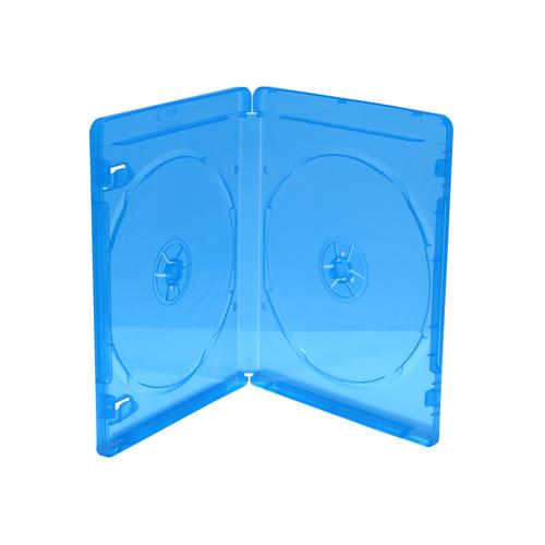 MediaRange BD storage case for 2 discs 11mm blue 50-unit box