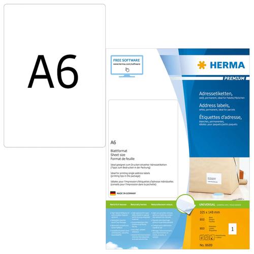 Herma Premium A6 white address labels