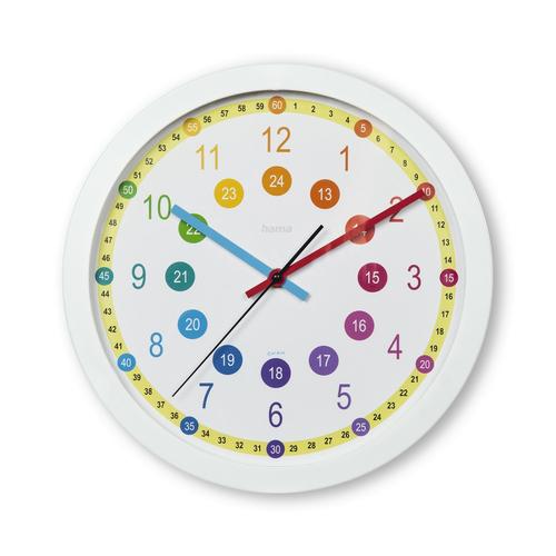 Hama Wall/table clock, analog, circular, multicolored