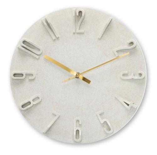Hama Corfu Quartz Clock, Round, Beige