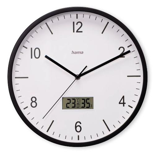 Hama Lanzarote Radio-Controlled Black Clock (00185887)
