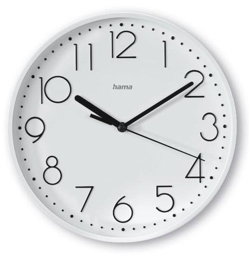 Hama Salina Quartz Clock, Round, White