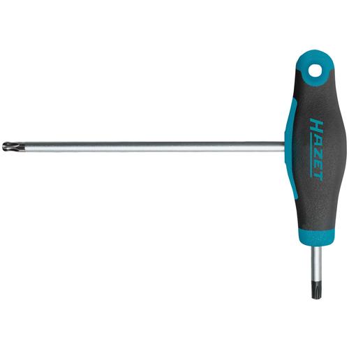Hazet Screwdriver 829KKT-T10, with T-handle (blue/black, with ball end)