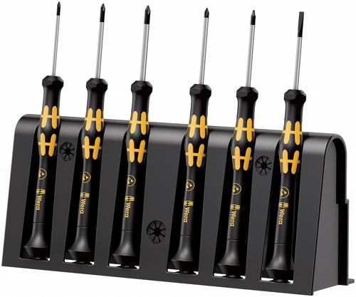 WERA Electronic screwdriver set + rack 6 pieces 1550/6 ESD