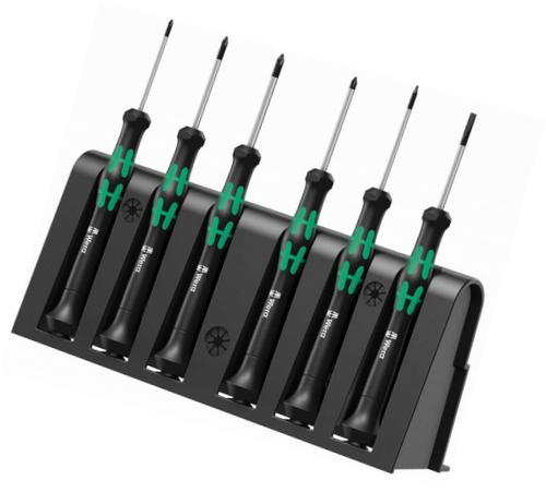 WERA Electronic screwdriver set + Rack 6 pieces. 2050/6
