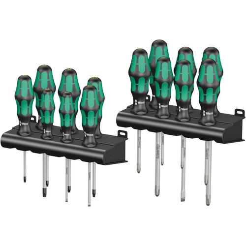 WERA Screwdriver Set Big Pack 300 (black/green, Kraftform Plus, LaserTip)