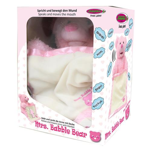 Jamara Mr. Babble Bear is pink