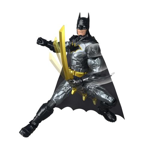 Mattel DC Comics DC Crime Crusher Batman Action Figure, 25 Plus Phrases AND amp; Sounds, Articulation, 4 Weapons
