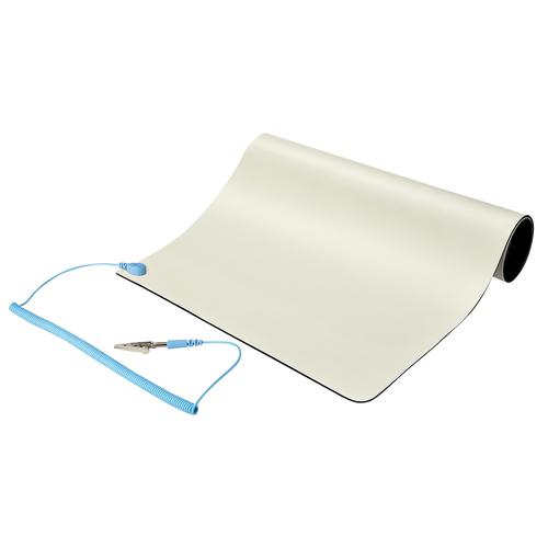 StarTech.com Anti-Static Mat, ESD Mat for Electronics Repair, Anti-Static Table/Desk Mat with Detachable Grounding Wire, ANSI/ESD S 4.1, Flexible Thermoplastic Work Pad/Mat, 11x18in (30x46cm) - TAA