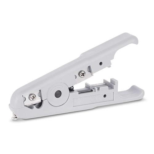 StarTech.com Network Cable Stripper and Cutter, Professional Wire Stripper for UTP/FTP/STP/Coax Cables, Rotary Wire Stripping and Cutting Tool
