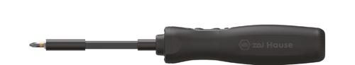 wiha zai Hause cordless screwdriver (black, Li-Ion battery 3.6Volt 1.5Ah, 8 bits and extension)