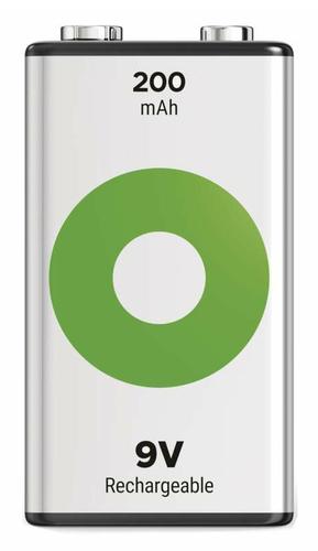 GP Batteries Recyko B2552 industrial rechargeable Nickel-Metal Hydride (NiMH) battery, 200 mAh, 8.4 V