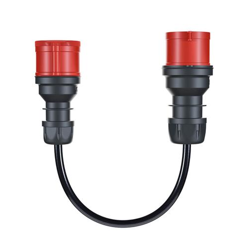 go-e Adapter for Gemini flex 11 kW, red CEE three-phase 16A red CEE 32A (black, 30cm)