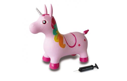Jamara Jumping unicorn, colorful with pump