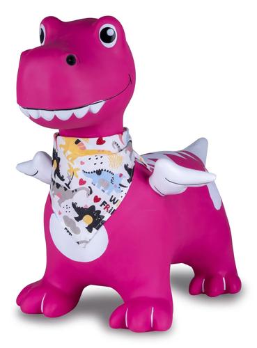 Jamara HoppyDoo Dino with wings, pink, and a pump